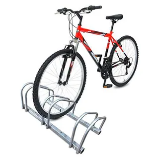 VOUNOT Soporte para Aparcar 3 Bicicletas, Aparcamiento Estacionamiento para Bicis