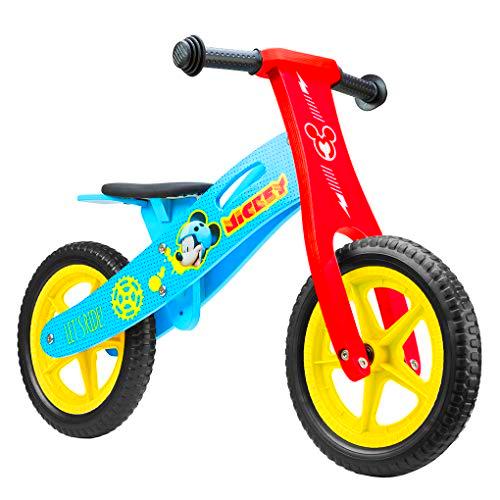 Disney Niños Metal Balance Bike Mickey 12 Sports, Multicolor, m