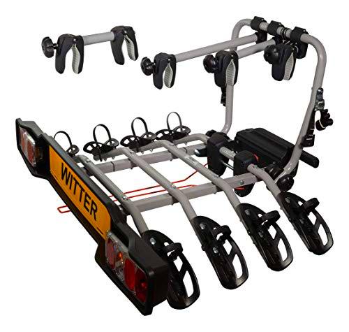 ZX304EU Soporte para 4 Bicicletas montado sobre el Enganche de Remolque