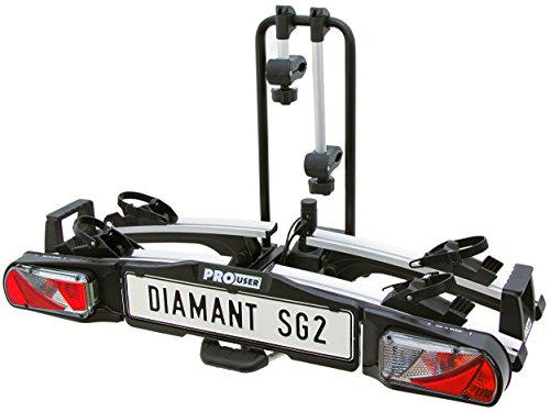 Pro User 5191734 sintética Bicycle-Rack Diamant SG2, Negro