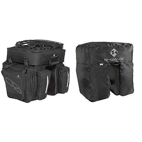 M-Wave Traveller - Alforjas para portaequipajes de Bicicleta 3 Compartimentos