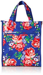 Basil Bicicleta Cubierta de Hombro Blossom Roses de Shopper Azul Azul Talla:33 x 16 x 38 cm, 19 Liter