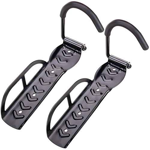 PrimeMatik KI004-VCES Gancho de Pared Ajustable para Colgar Bicicleta por la Rueda 2 Unidades (KI004)