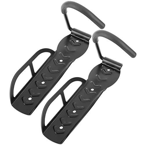 PrimeMatik KI01-0002-VCES Gancho de pared para colgar bicicleta por la rueda kit de 2 unidades (KI01)