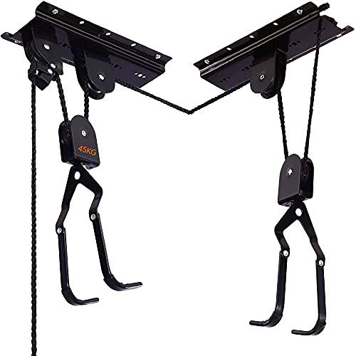 Elevador de techo para bicicleta, carga máxima para bicicleta y bicicleta eléctrica