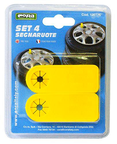 Cora 000120776 Tire Tags - Juego de 4 conectores para ruedas