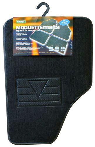 CORA moque ttemats 000135733 felpudos, tamaño C, Color Negro