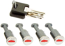 Twinny Load SCHLS4 Long Juego de Cerradura de 4 Piezas con 2 Llaves para A99/S99 Barras de Techo