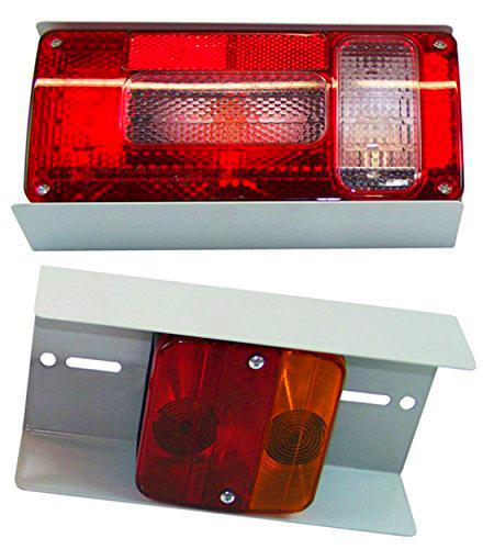 Berger + Schröter 31408 iluminación Soporte Juego para portabicicletas Trasero Cesta, Gris