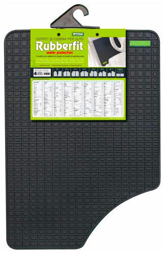 CORA 000134003 Rubberfit - Juego de 2 Alfombrillas Delanteras para Coche FIT-4