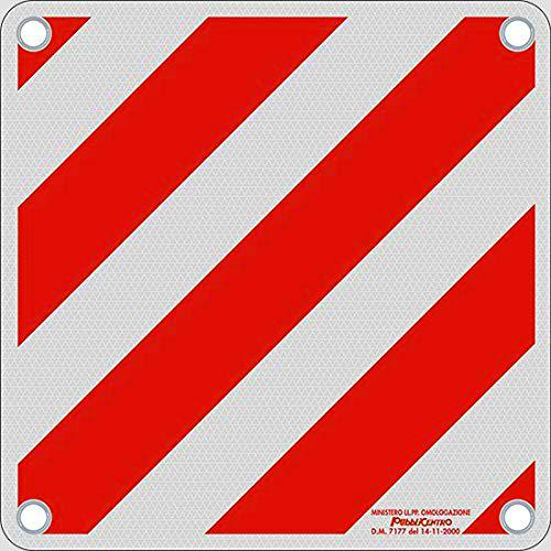 Lanco Automotive Vematro - Señal de Advertencia Oficial para Italia con homologación Tipo (500 x 500 mm