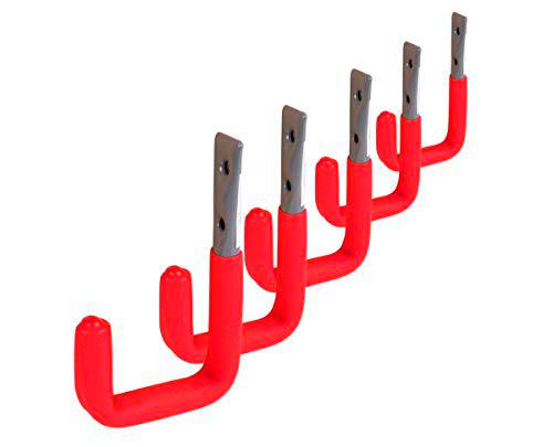 GAH-Alberts 802158 - Gancho con revestimiento de goma rojo