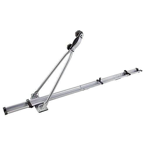 PORTABICICLETAS Universal Doble POMO SUJECCIÓN ANTIRROBO Color Gris