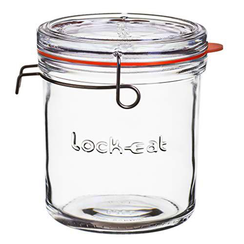Luigi Bormioli Lock-EAT - Tarro de cristal (750 ml