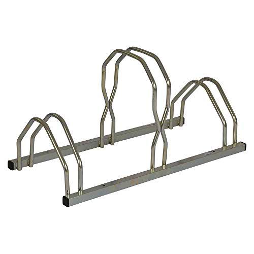 Mottez - Aparcabicicletas (3 Bicicletas, 2 Niveles) Negro (B129V3)