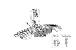 THULE Clips SUJECION Cable ELECTRICO Ciclismo, Adultos Unisex