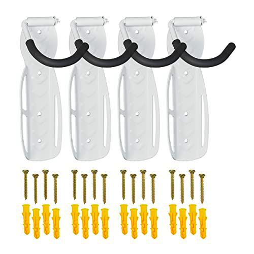Relaxdays Soporte de Pared para Bicicleta (4 Unidades