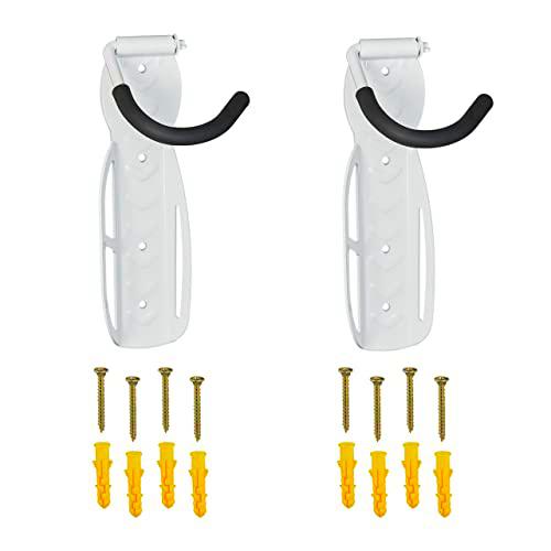 Relaxdays Soportes Bicicleta Pared, Set de 2, Plegables