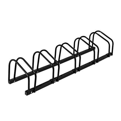 Relaxdays, 60 mm de Ancho, Metal, Garaje, Soporte para Bicicleta