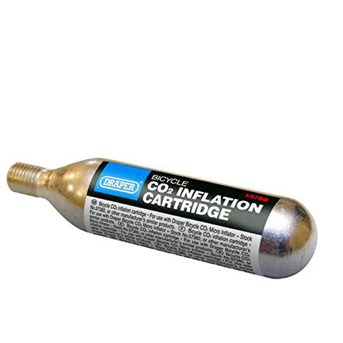 Draper 13786 16g Bicycle Co2 Inflation Cartridge (Pack of 5) Herramientas para Bicicleta