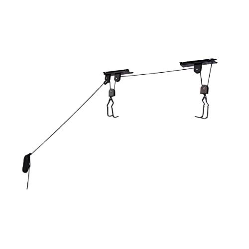 RAD Cycle products 83-DT5235 2005 Heavy Duty Bike Lift Garaje de Almacenamiento de 100lb Capacidad Elevador de Bicicleta de Montaña