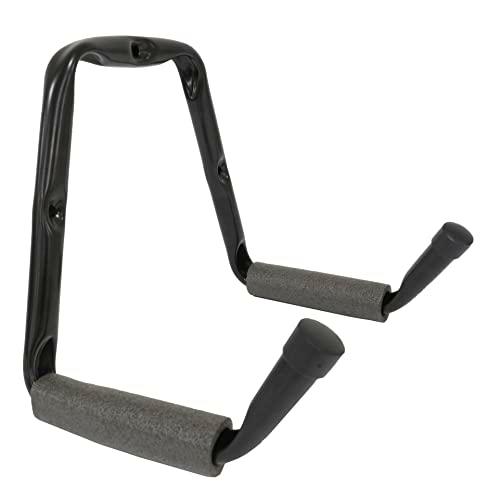 Amig - Gancho colgador de herramientas de garaje, jardín o bicicletas | Soporte para atornillar en pared | Acero | Recubrimiento de goma antideslizante | Capacidad de Carga: 35kg