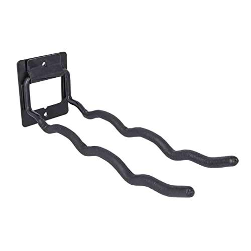 Amig - Gancho colgador de herramientas de garaje y jardín | Soporte plegable para atornillar en pared | Acero | Recubrimiento de goma antideslizante | Capacidad de Carga: 15 kg