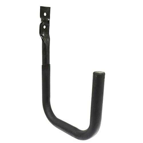 Amig - Gancho colgador de herramientas de garaje y jardín | Soporte para atornillar en pared | Acero | Recubrimiento de goma antideslizante | Capacidad de Carga: 30kg