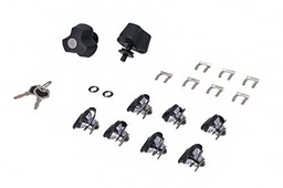 Trax Lock Set with Anti-Theft Protection Pro 9 Matching Locks, 2 Keys