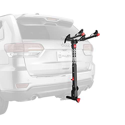 Allen Sports Deluxe+ - Portabicicletas de liberación rápida para 2 Bicicletas de 1 1/4 Pulgadas y 2 Pulgadas