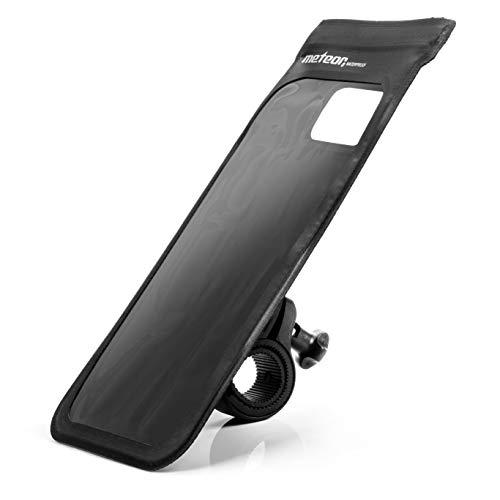 meteor Soporte para Manillar de Bicicleta y Moto 360 Rotación para Todos los moviles hasta 6 Pulgadas
