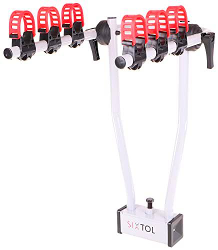 SIXTOL Bike 3 Bull - Portabicicletas Compacto para Dispositivos de tracción para Tres Bicicletas con Accesorio para Bicicleta en el transportador