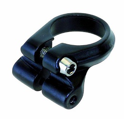 M-WAVE RACKY - Abrazadera para sillín de adulto con fijación para portaequipajes (34,9 mm)