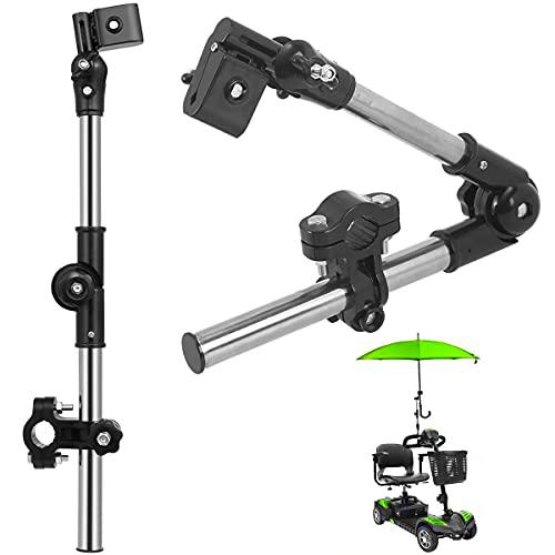 NC NC Mixto Bicicletas Partes Telescópicas Ajustado Soporte Soporte Paraguas Bicicleta Universal 2 Piezas Titular Paraguas T lescópico Ajustar 360 Soporte de