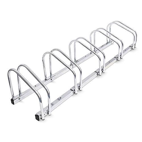BAKAJI Estante para Bicicletas de Suelo o Pared, Soporte de estacionamiento Exterior para Bicicleta