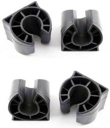 PERUZZO Kit 4 Protect.PERUZZO 30 DIAM.PORTABICIS Acero NEG Accesorios de portabilidad