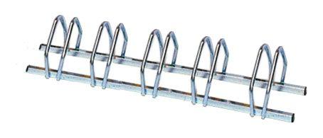 Mottez ST25 Soporte Suelo 5 Bicicletas 133x26cm, Negro, 5 Bike