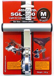 Minoura - Accesorio de Ciclismo, tamaño S, Color Plateado