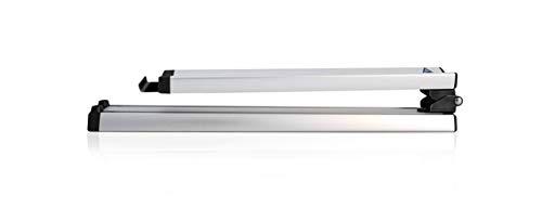 Atera 022782 Riel Plegable de Aluminio Genio Pro para portabicicletas con Enganche de Embrague